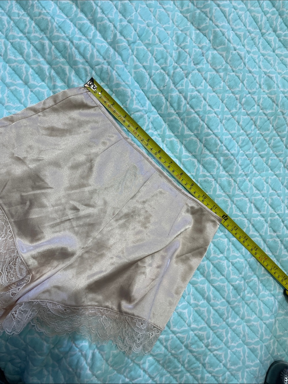 Victoria’s Secret lace trim champagne, top pants shorts - Picture 4 of 7
